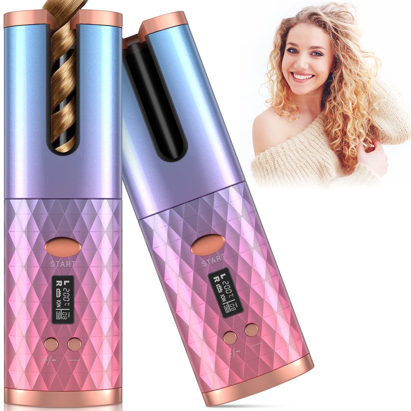 Cordless Automatic Hair Curler - AliBoxBeauty