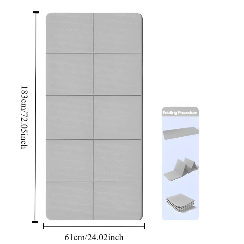 Non-Slip Foldable Yoga Mat - AliBoxBeauty