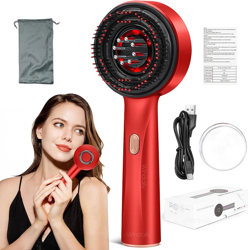 Red Light Massager Comb - AliBoxBeauty