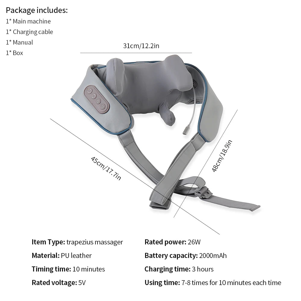 Wireless Shoulder Massager - AliBoxBeauty