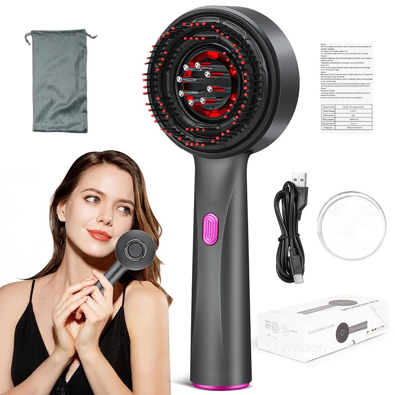 Red Light Massager Comb - AliBoxBeauty
