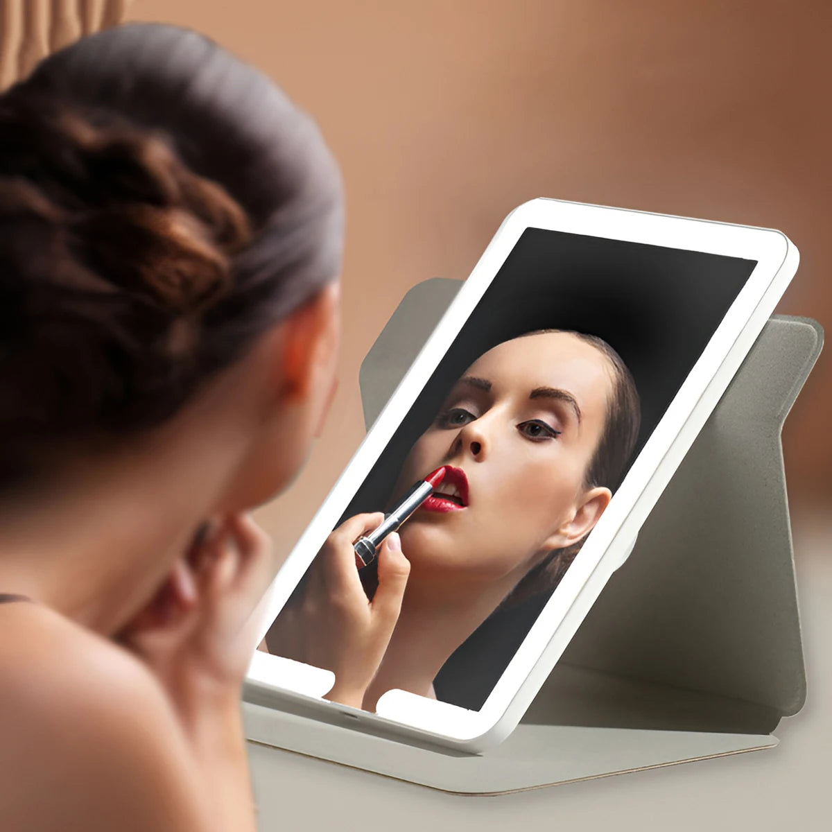 Foldable LED Makeup Mirror - AliBoxBeauty